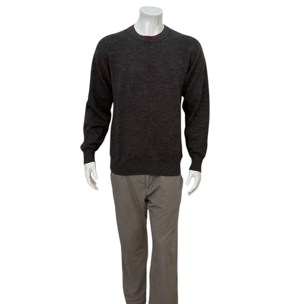Patapampa Men’s Baby Alpaca Crewneck Sweater